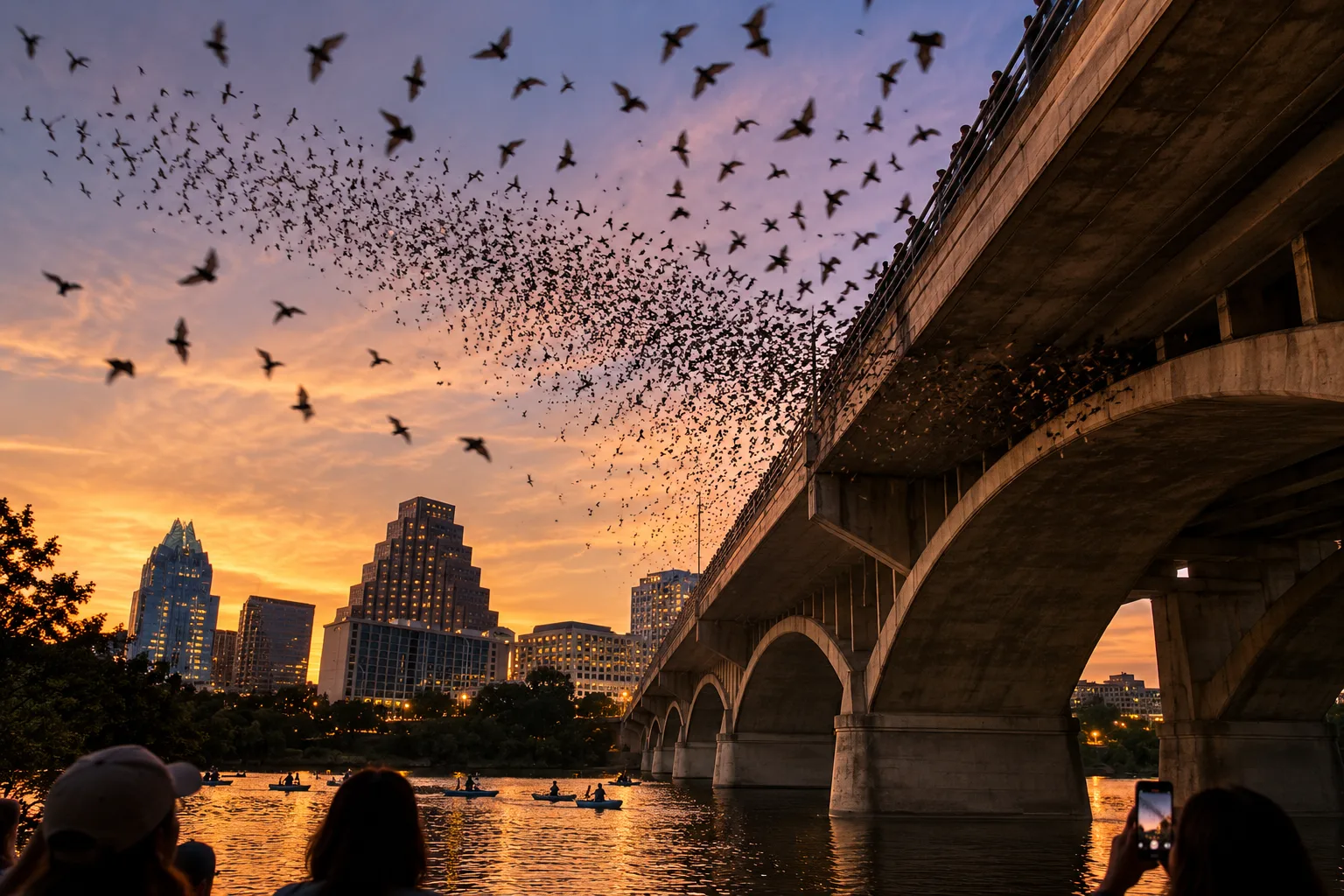 Watching the emergence from beside the bridge