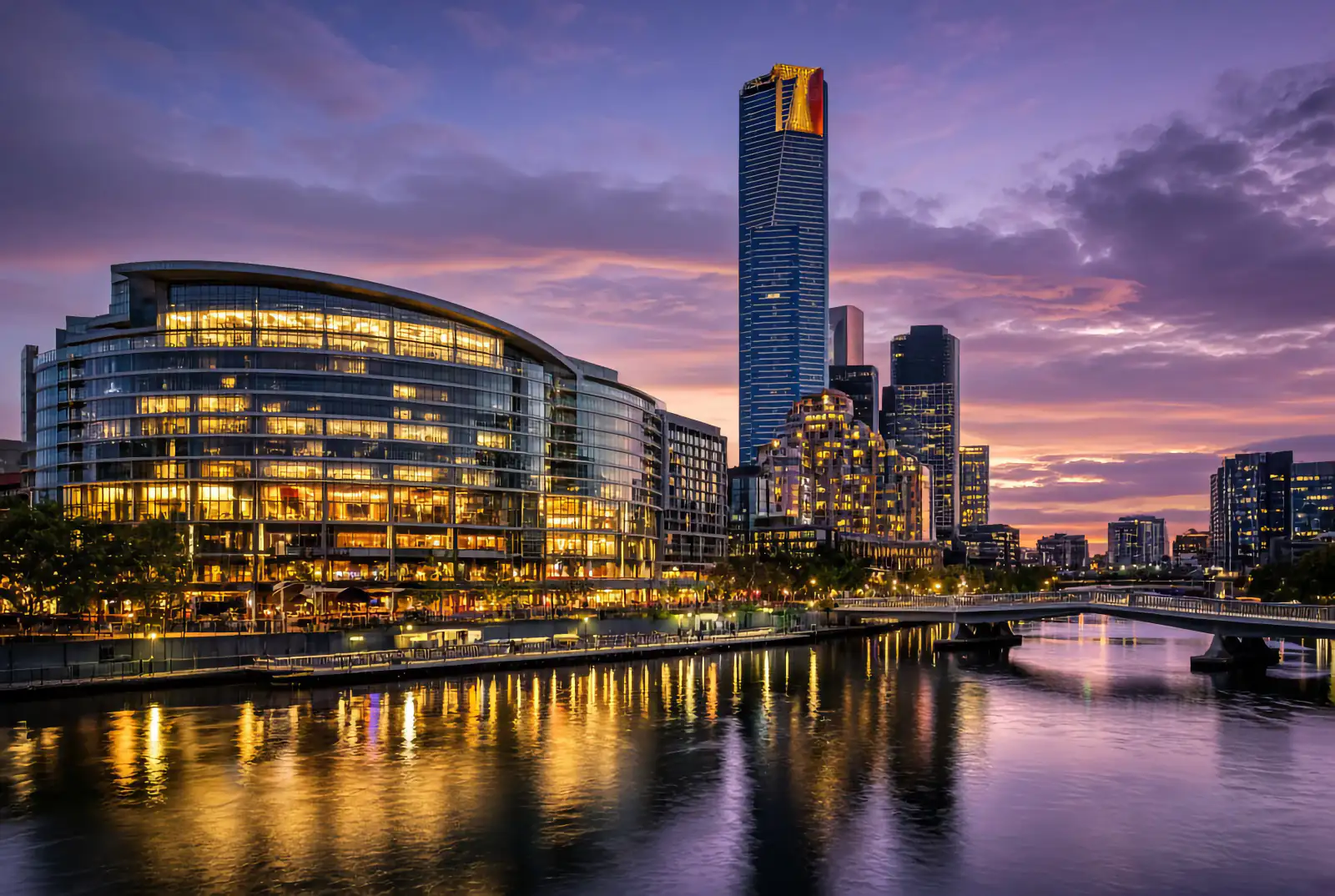 Editorial illustration: crown southbank yarra