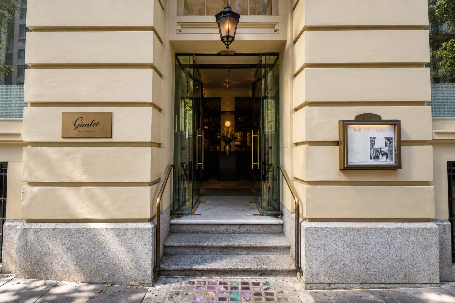 Gimlet’s stepped entrance at Cavendish House