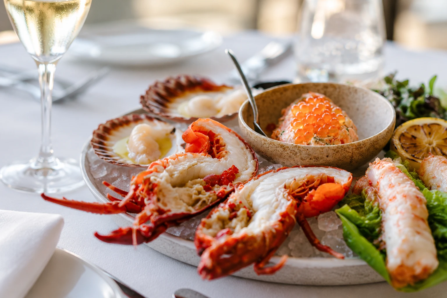 Seafood served at Stokehouse