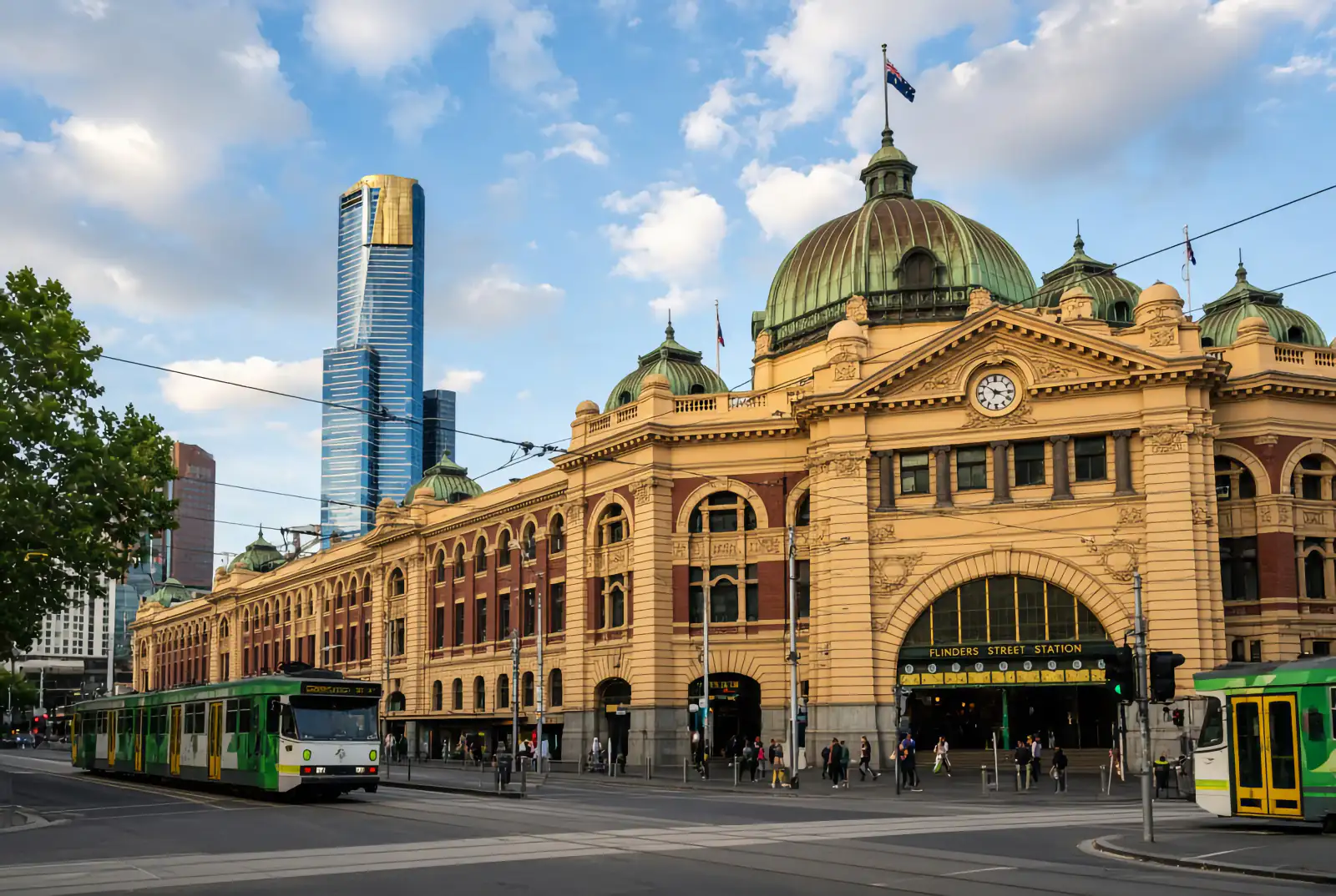Editorial illustration: Flinders Street Station