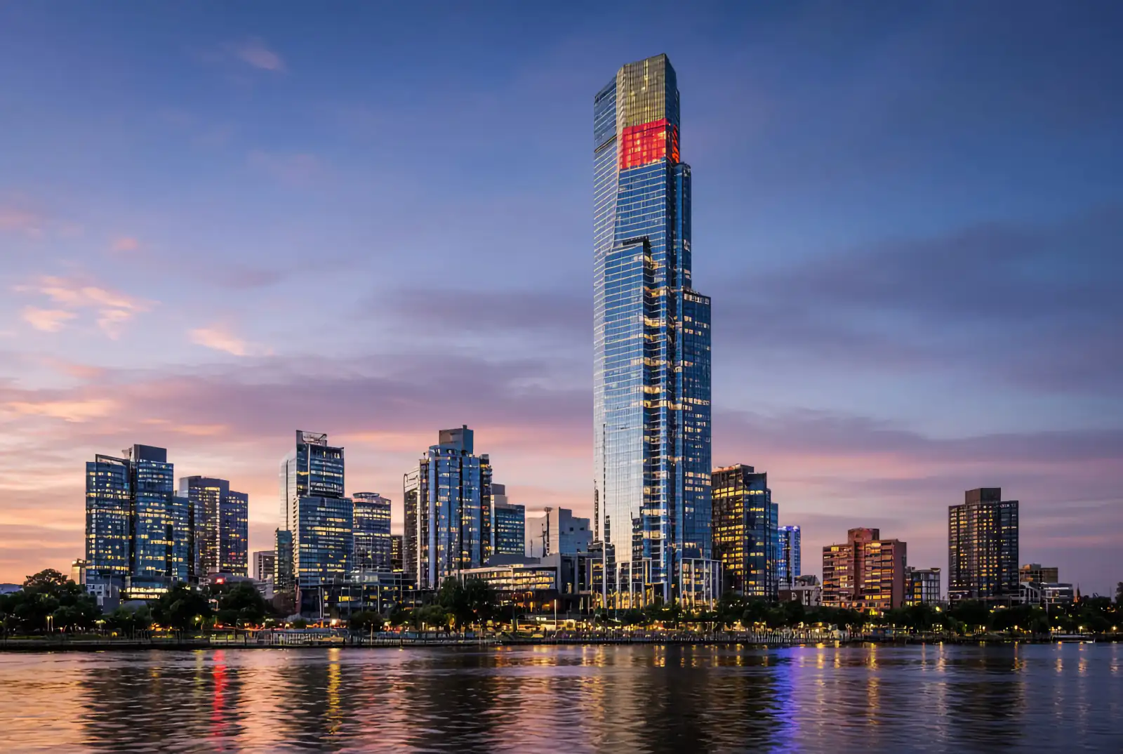 Editorial illustration: Eureka Tower Skyline
