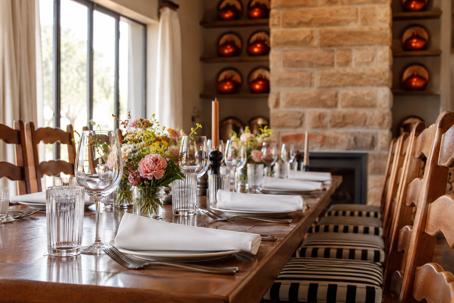 A private table at Donovans