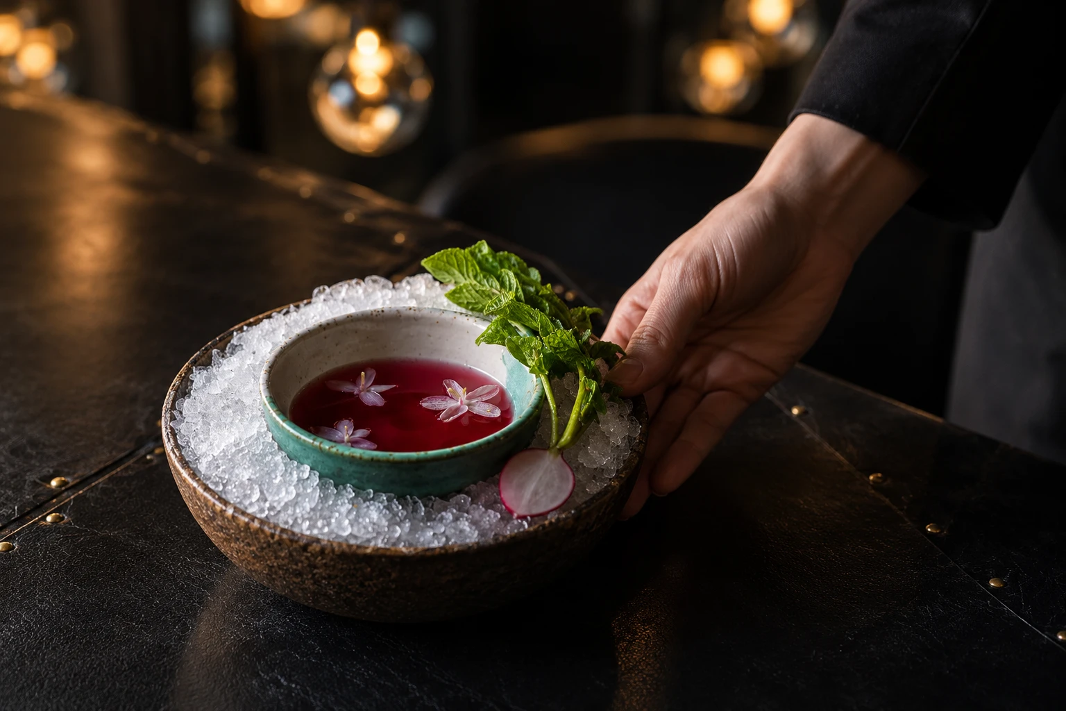 A chilled tasting course at Vue de Monde