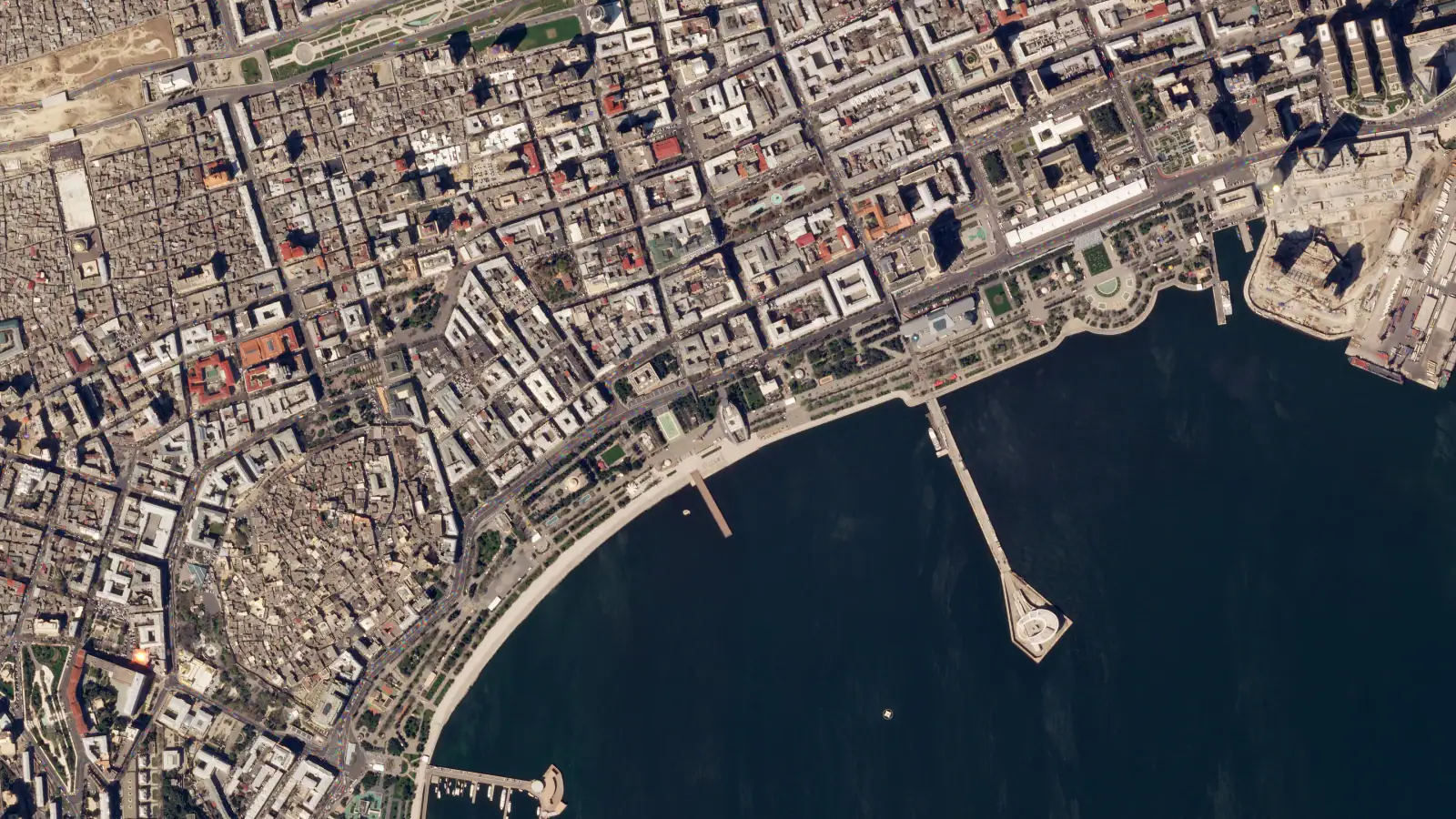 Baku City Circuit from above