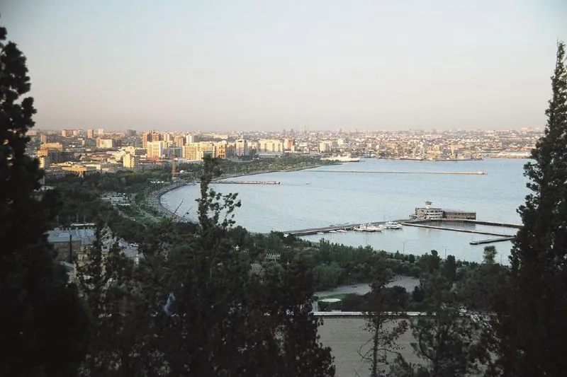 The skyline of Baku
