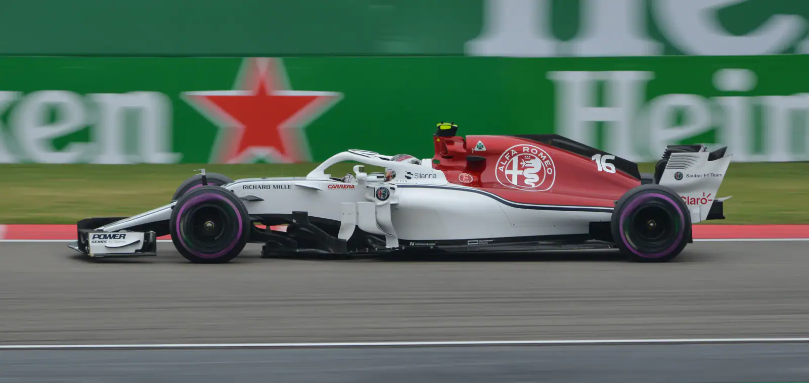 Charles Leclerc during FP3 at the 2018 Chinese Grand Prix