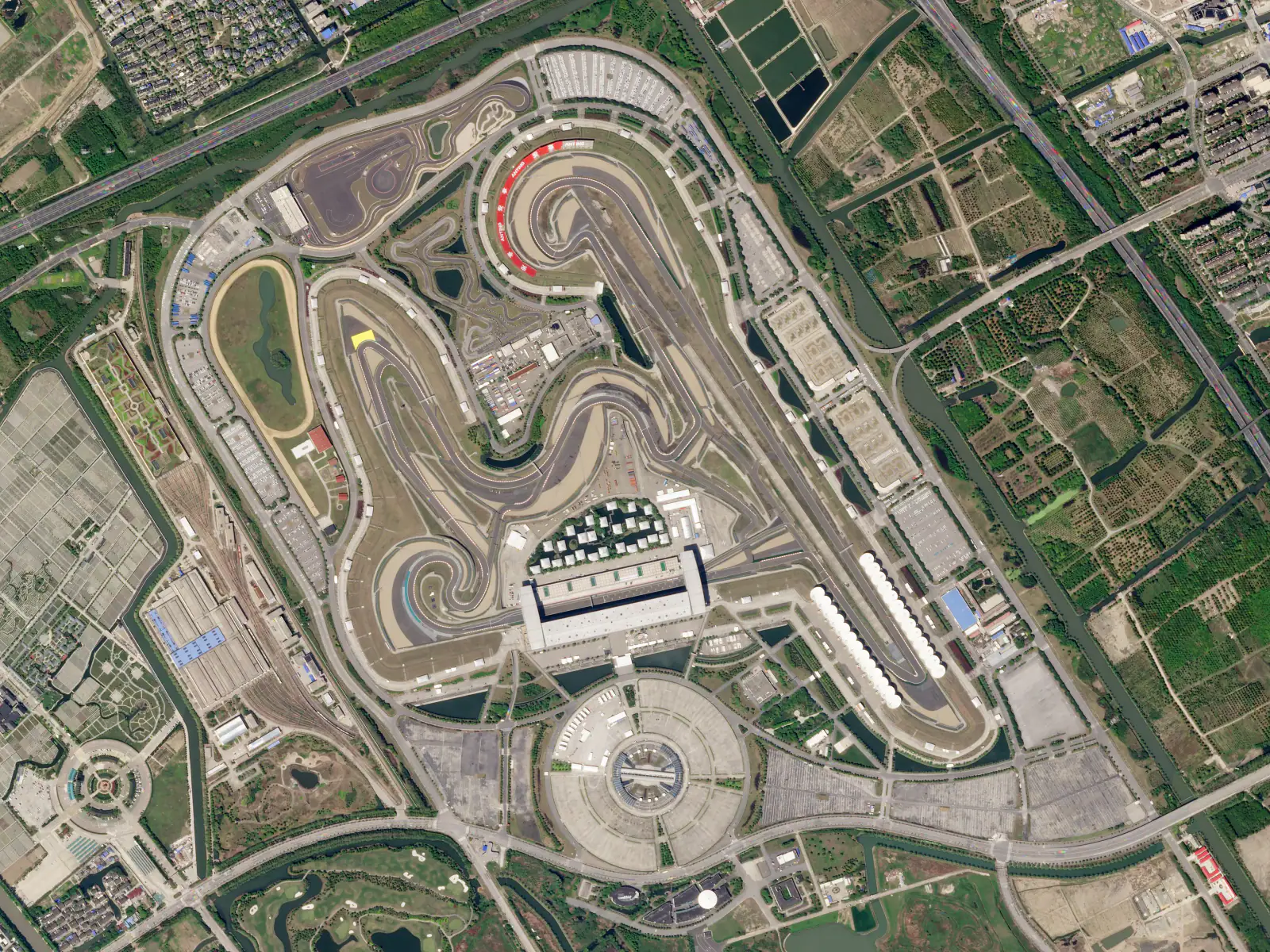 Shanghai International Circuit from SkySat imagery, 2018