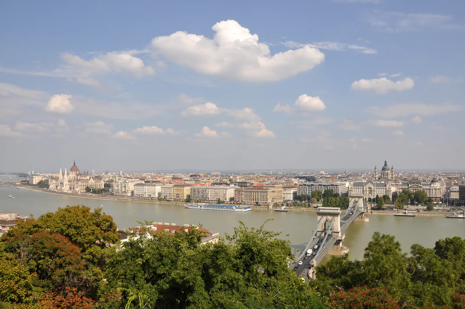 Budapest: the Danube and Pest from Buda Castle Hill, 2009