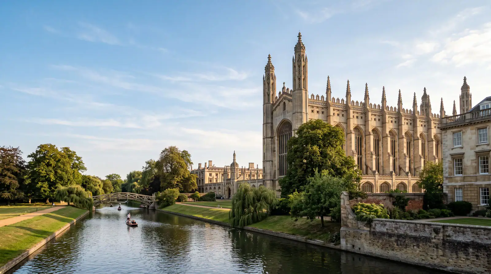 King’s College Chapel and the Backs in Cambridge.