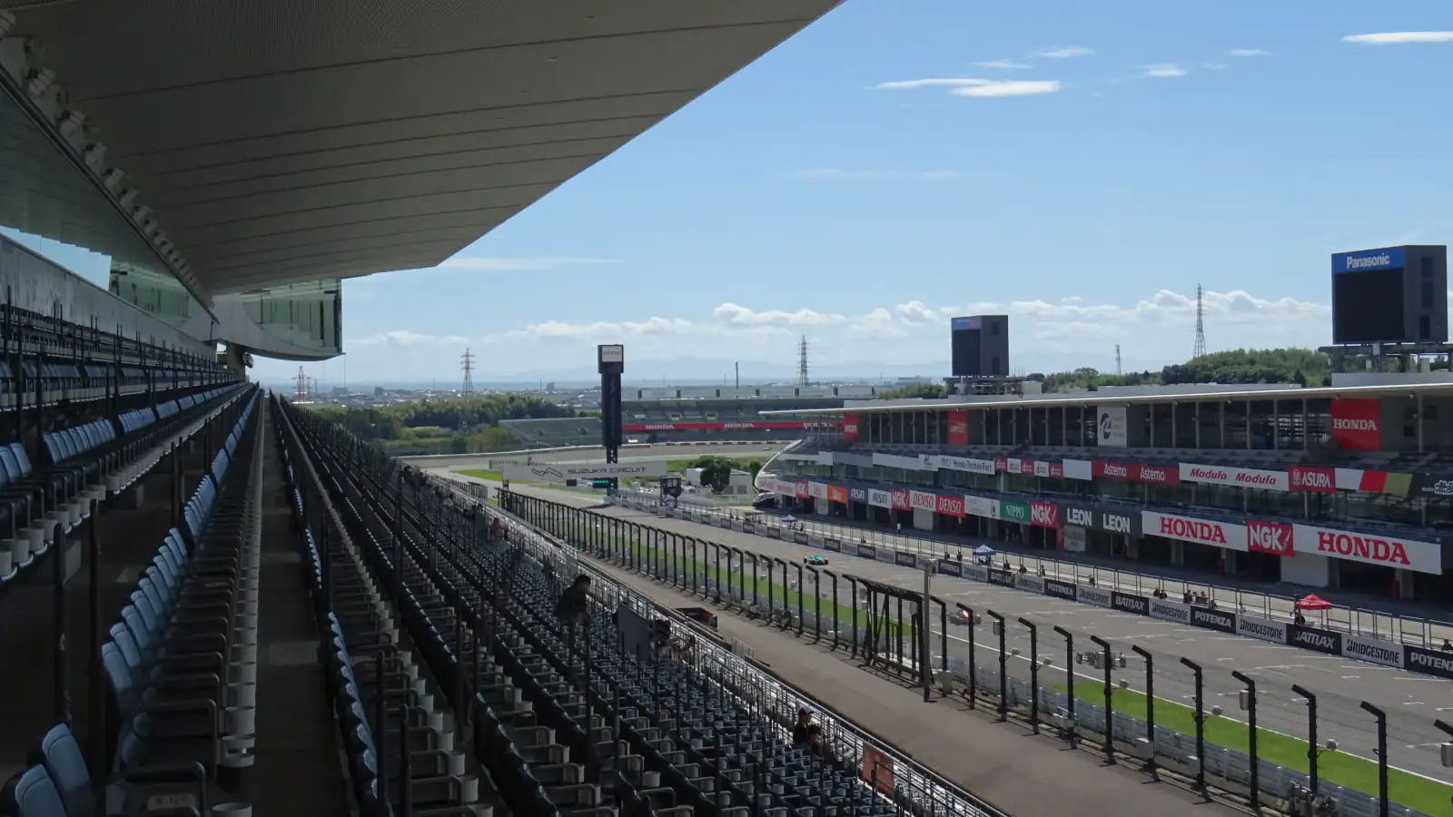 Suzuka Circuit main straight grandstands