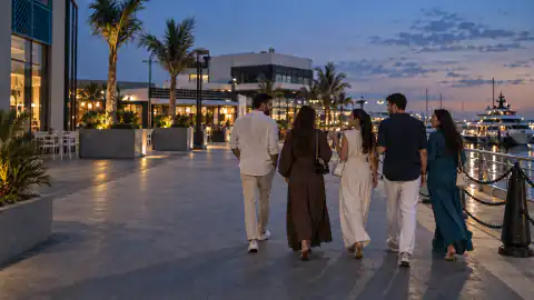 Jeddah Marina Walk after dark