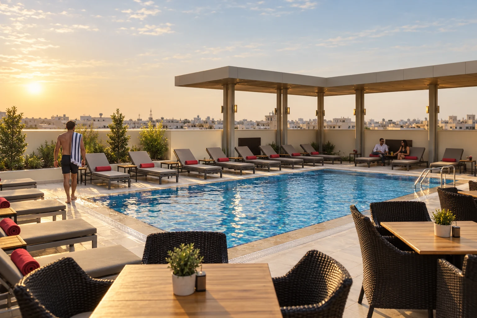 Rooftop pool