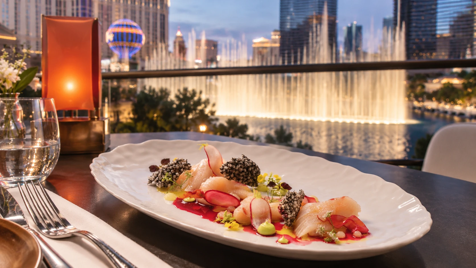 Crudo at Spago in Bellagio