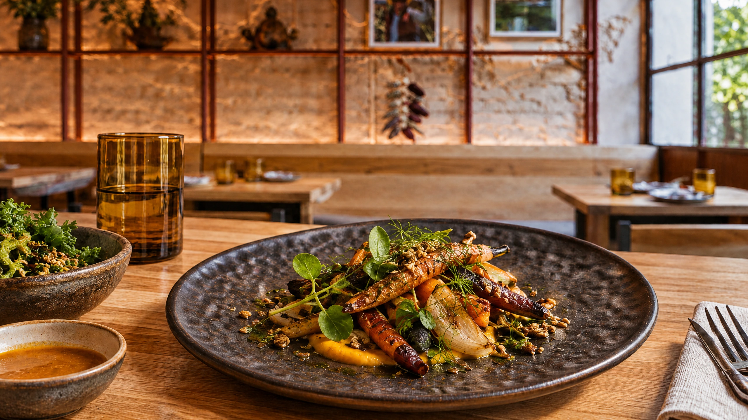 A seasonal vegetable-led plate served at Baldío