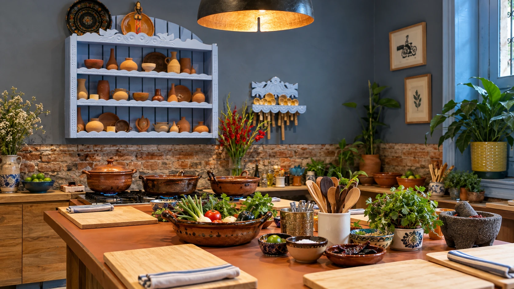 Casa Jacaranda · market and cooking day, Mexico City