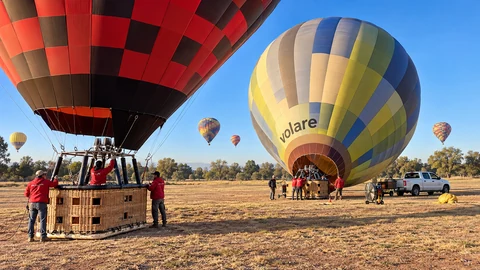 Volare · Teotihuacán shared balloon flight