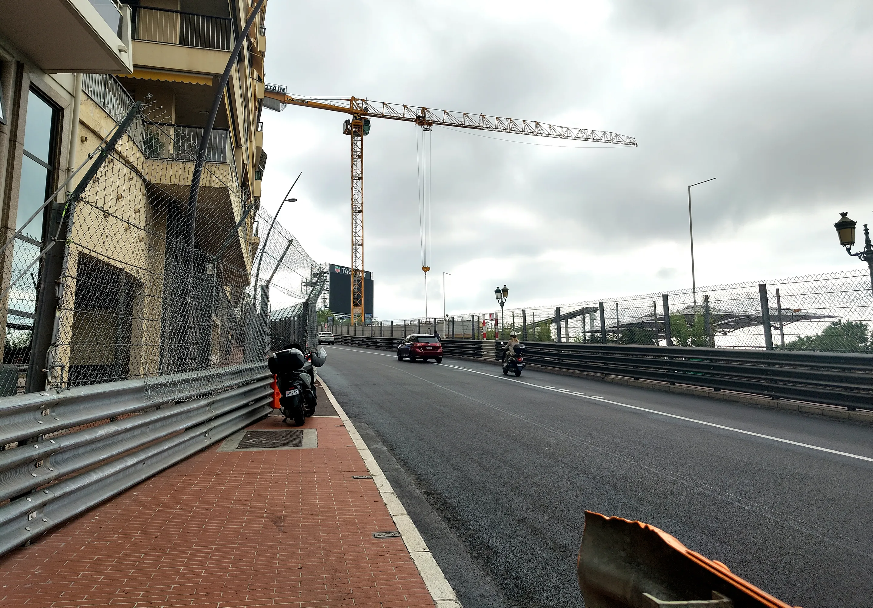 Beau Rivage on the Circuit de Monaco, climbing away from Sainte Dévote.