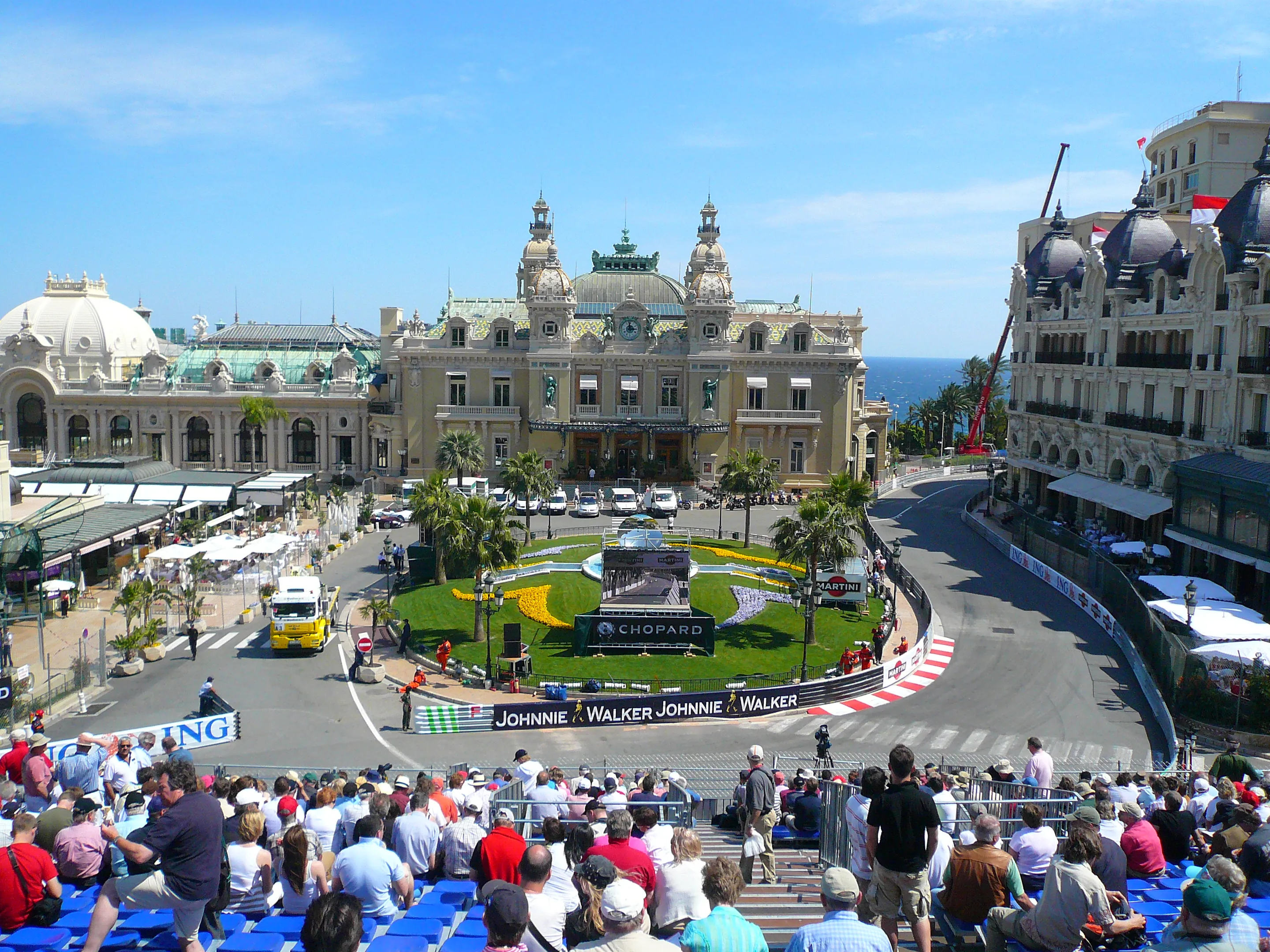 Casino Square during the Monaco Grand Prix Historique.