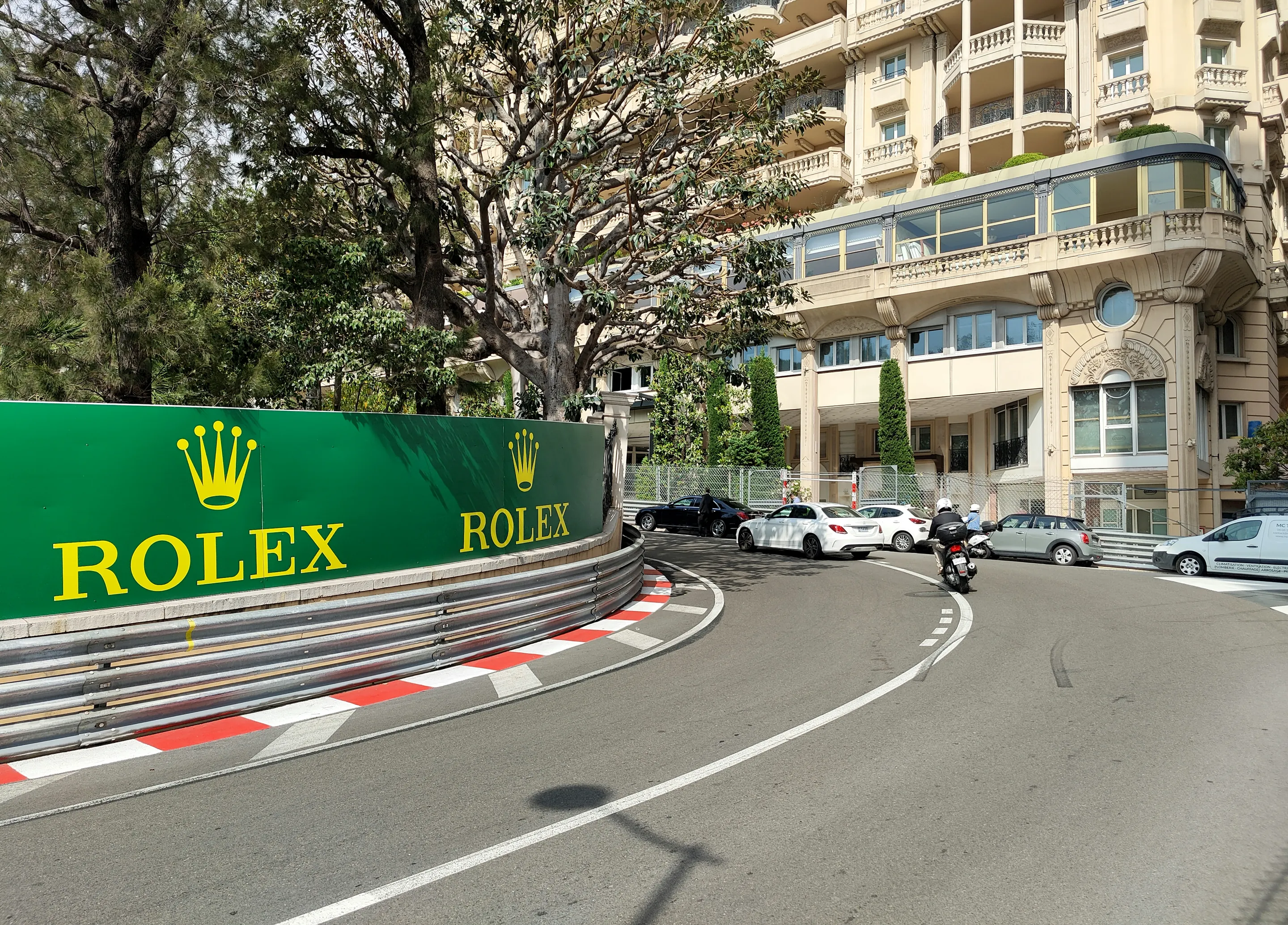 The Mirabeau descent on the Circuit de Monaco.