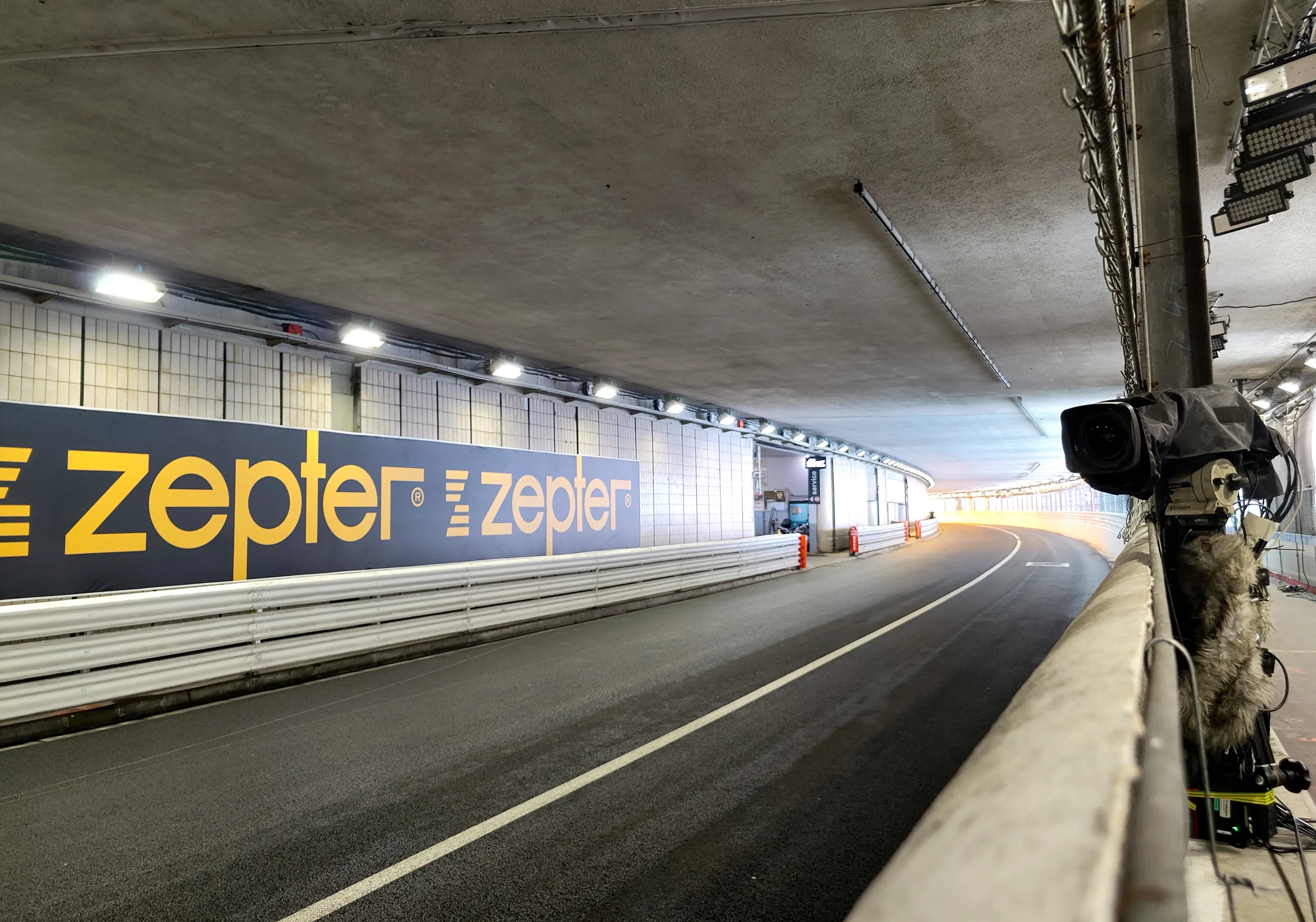 The Circuit de Monaco tunnel.