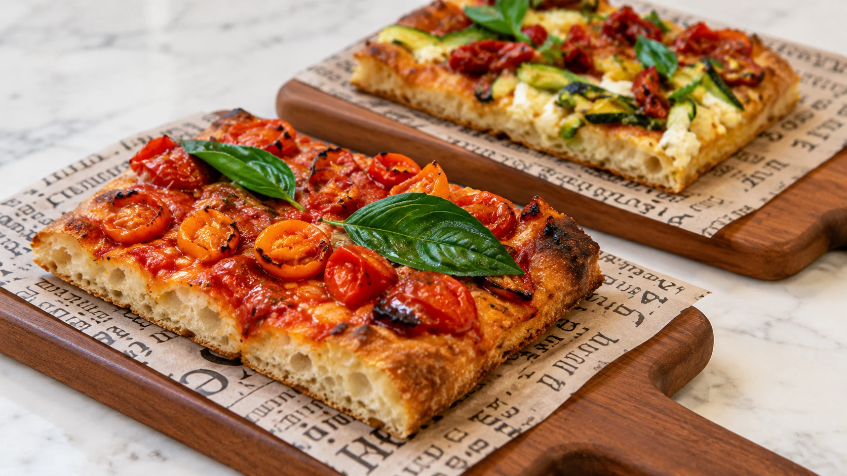 Pizza alla pala selection
