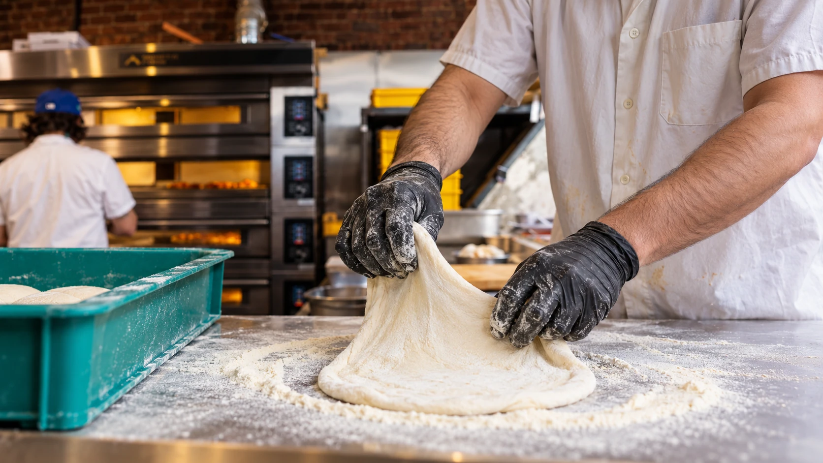 Pizza dough preparation