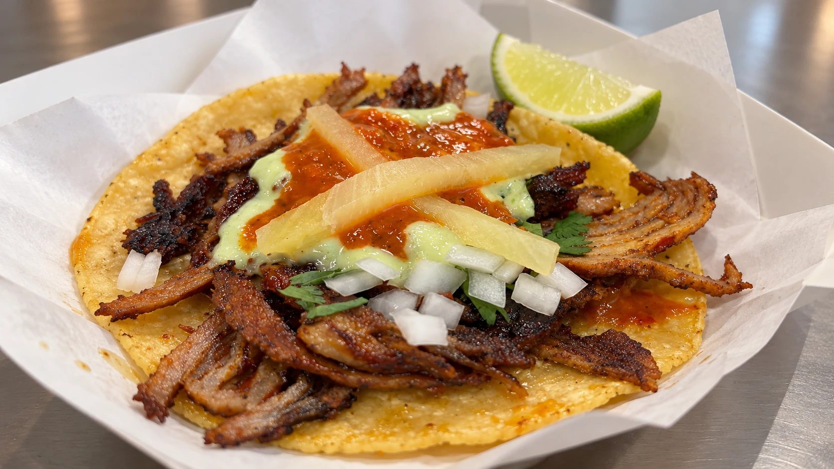 Adobada taco