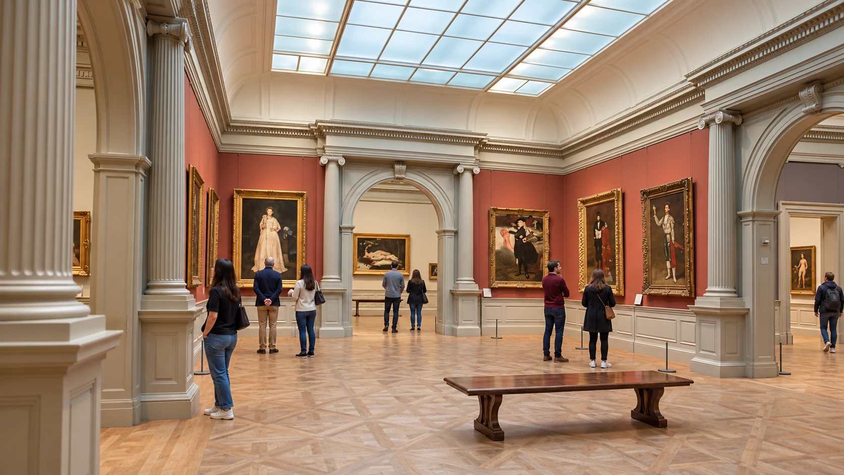 Painting galleries at the Met