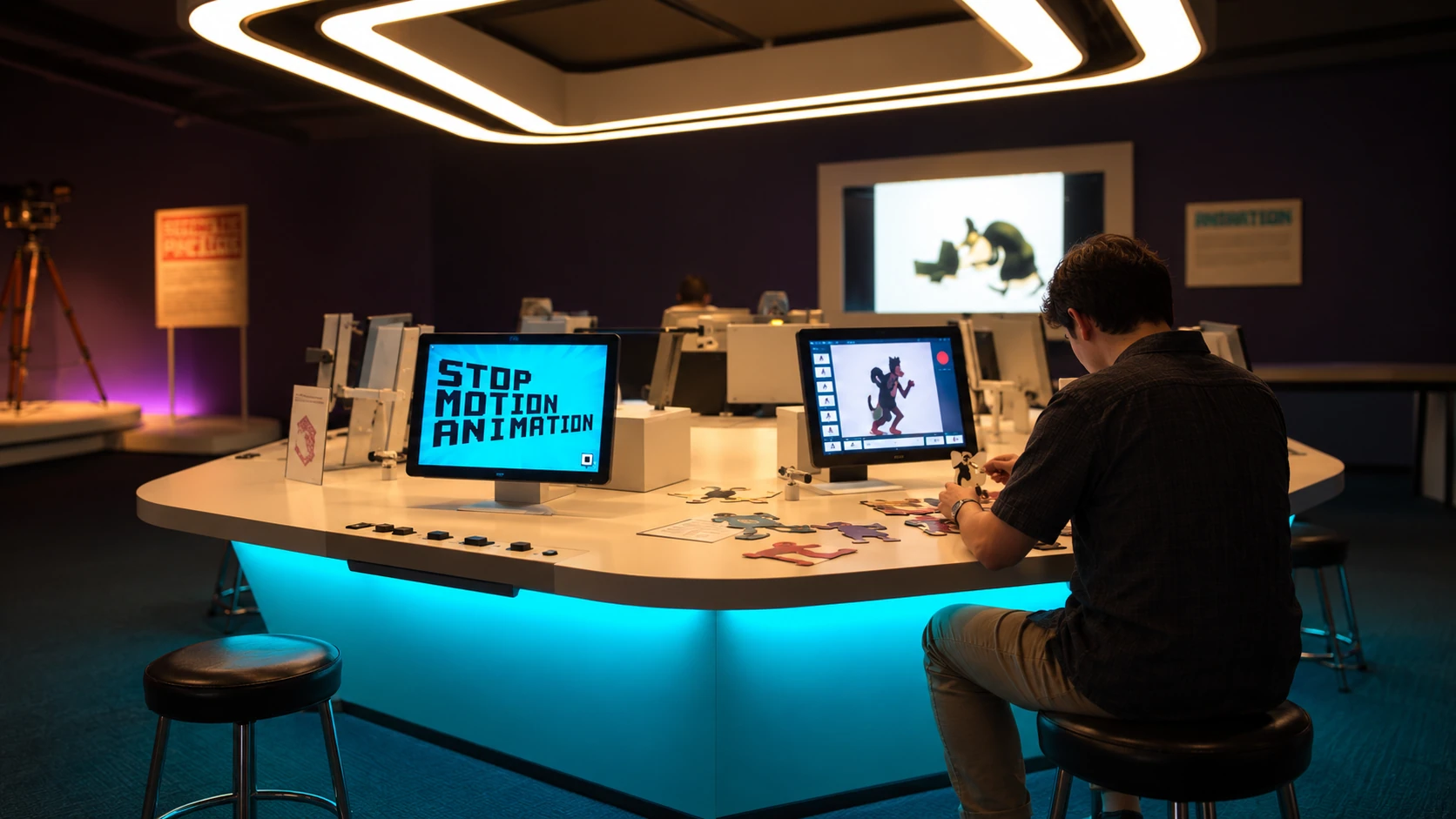 Stop-motion animation interactive