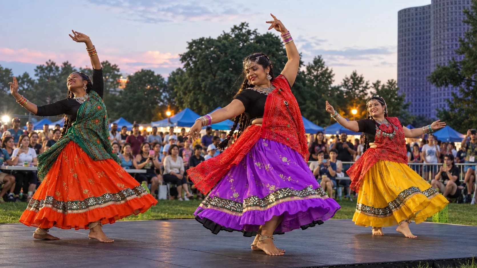 Cultural performance at Queens Night Market