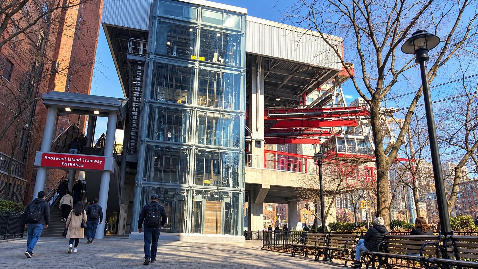 Manhattan terminal elevator approach