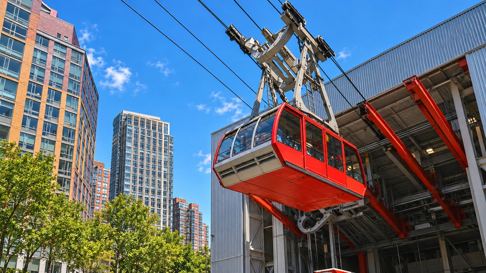Roosevelt Island Tram & waterfront walk, New York