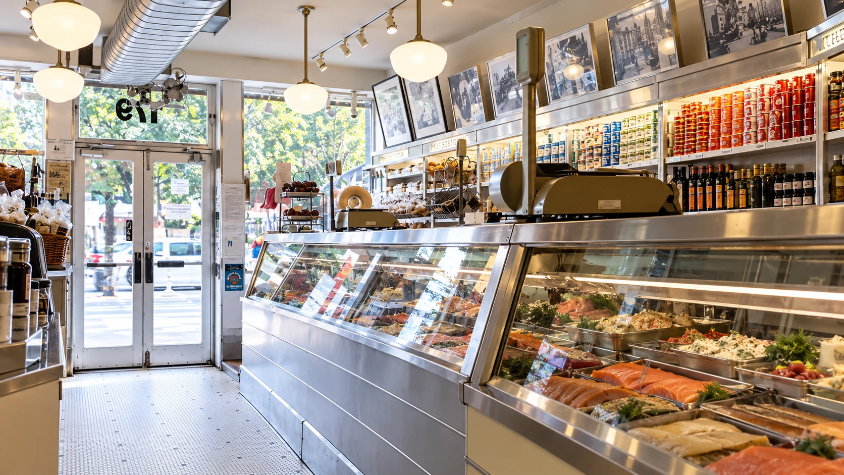 Inside the shop