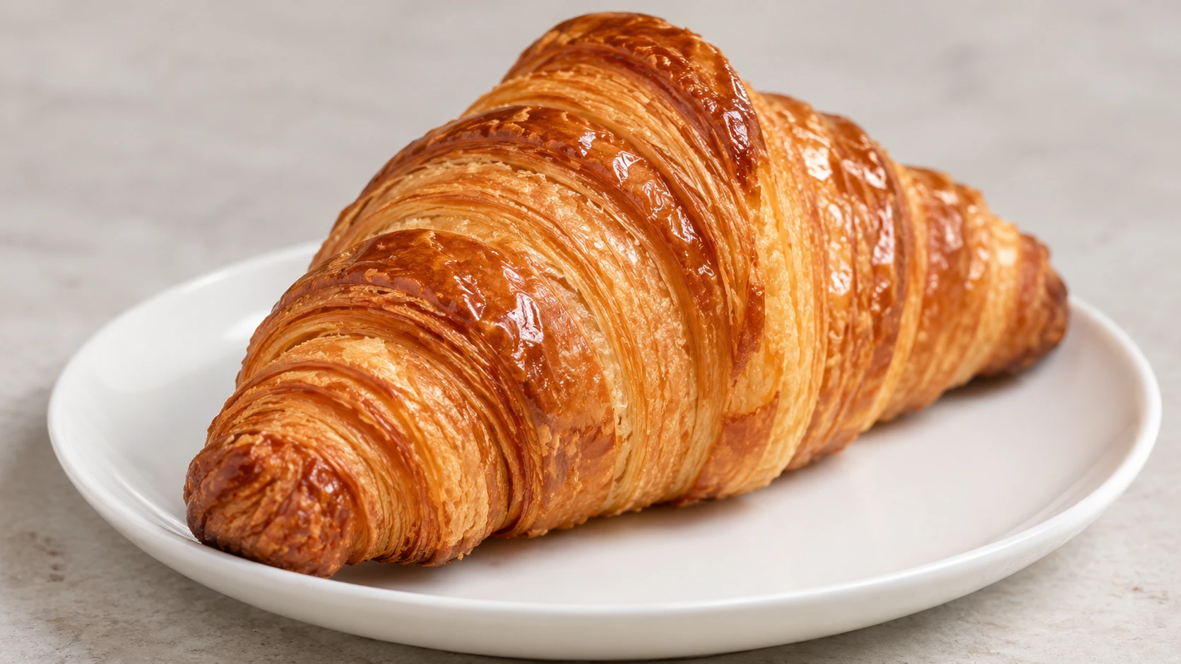 Traditional croissant