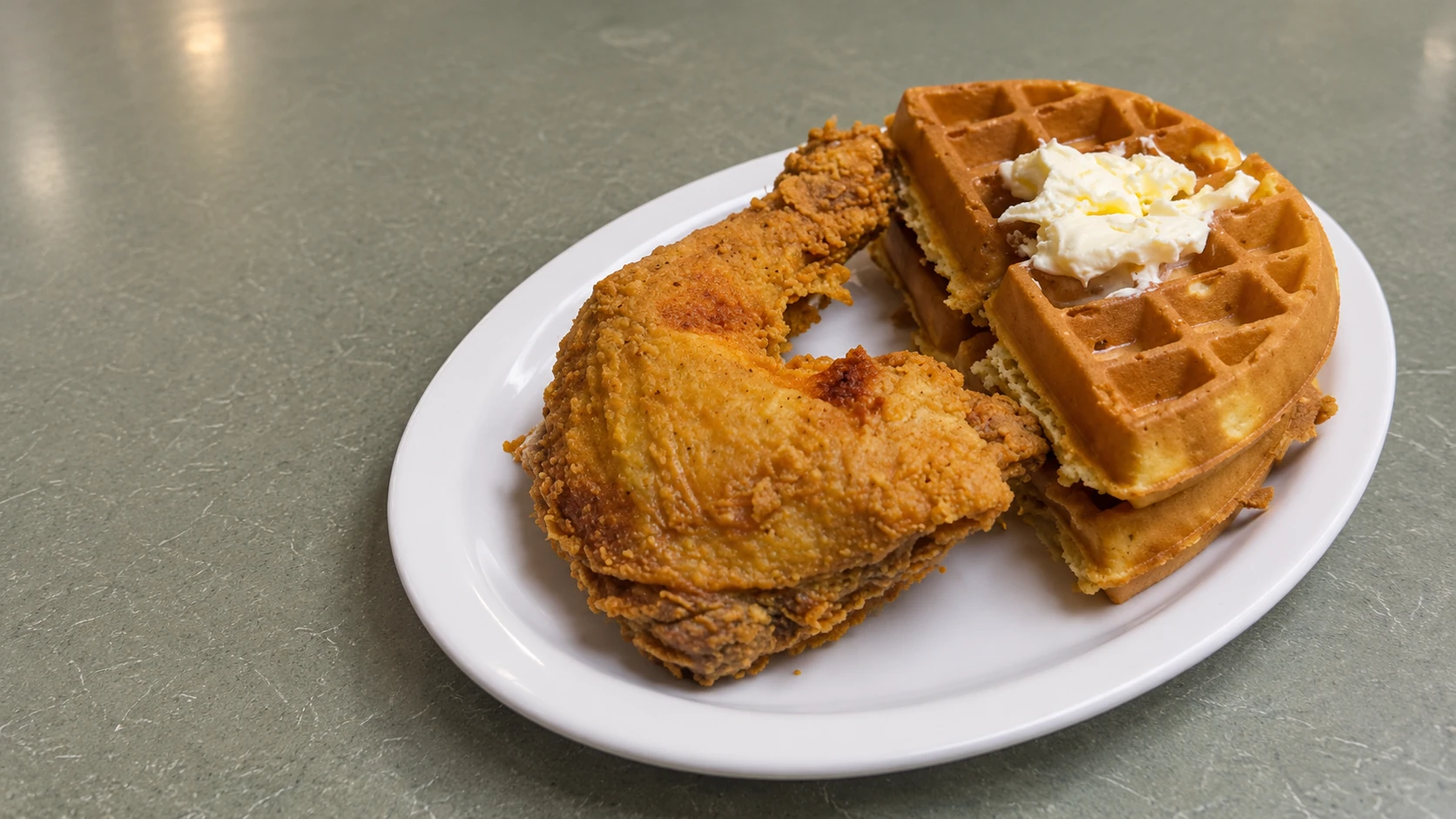 Chicken and waffles