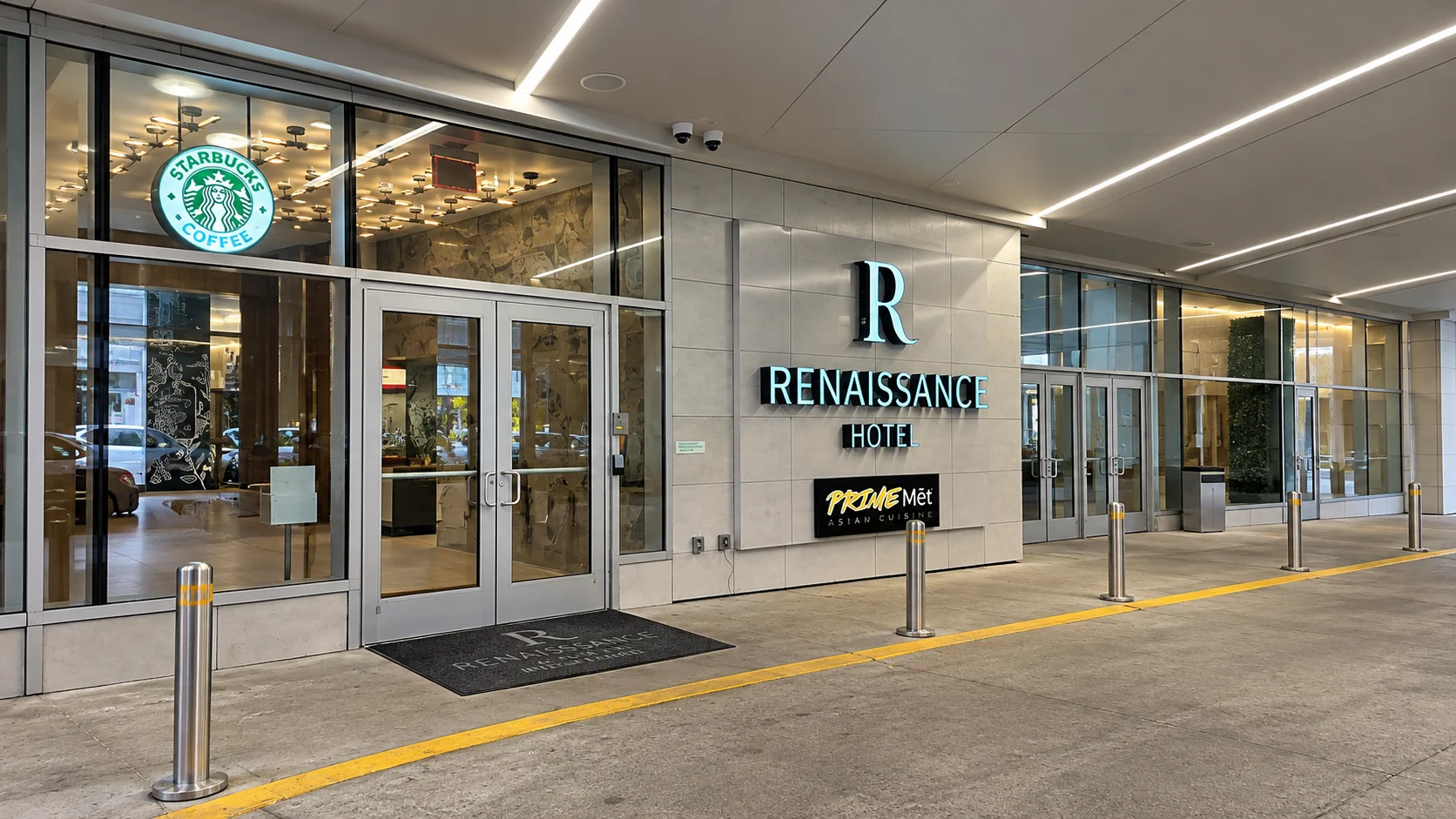 Entrance and arrival