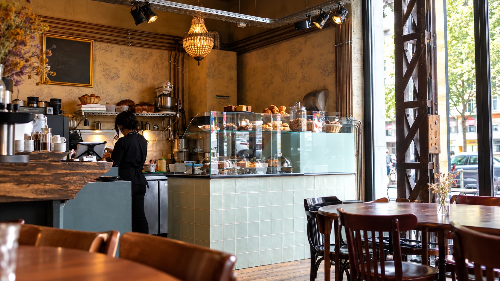 Window tables & tiled counter