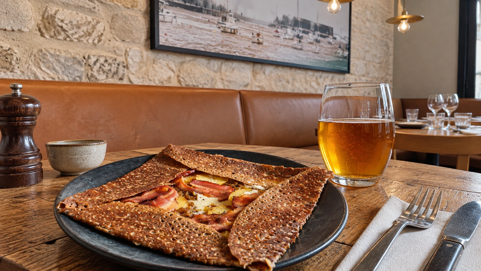 Galette and cider