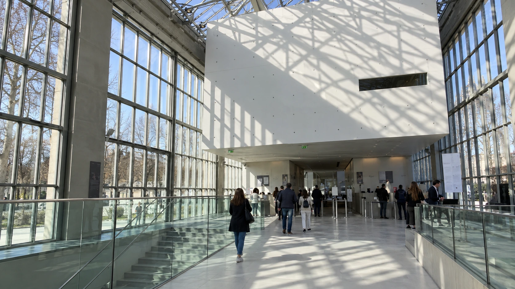 Glass foyer