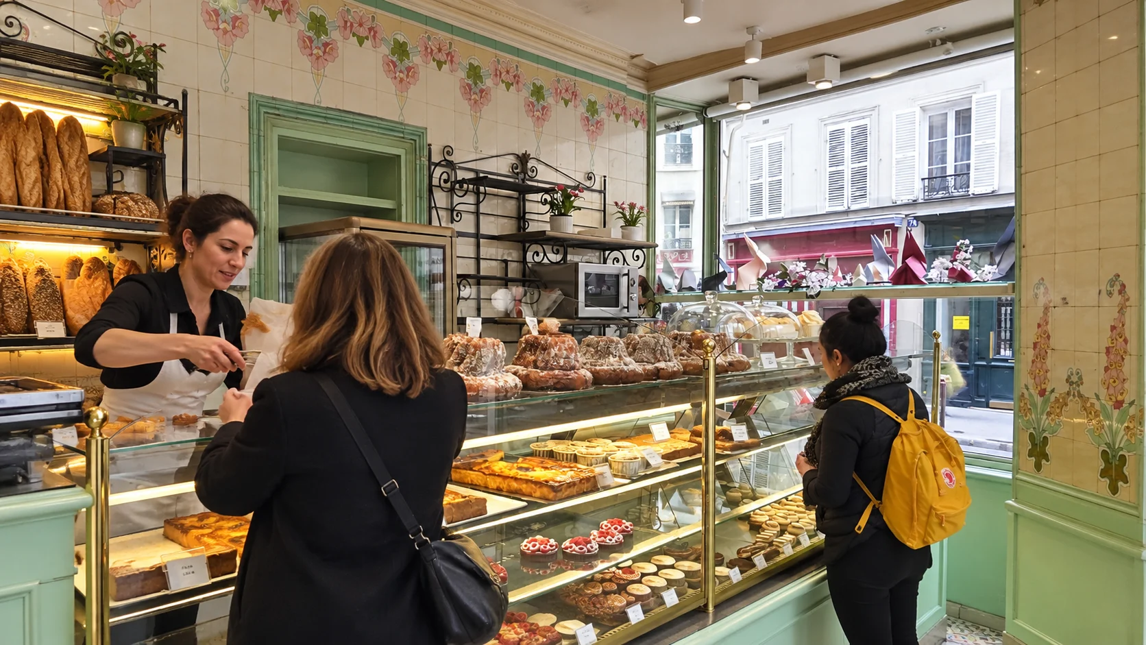 Historic shop interior — diagonal view
