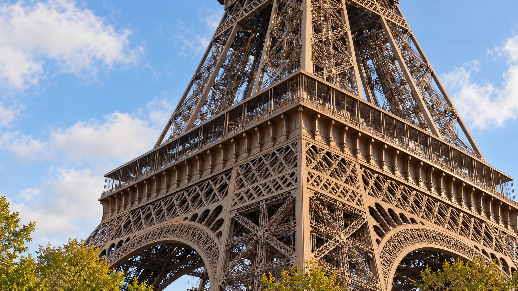 Tower ironwork — side view