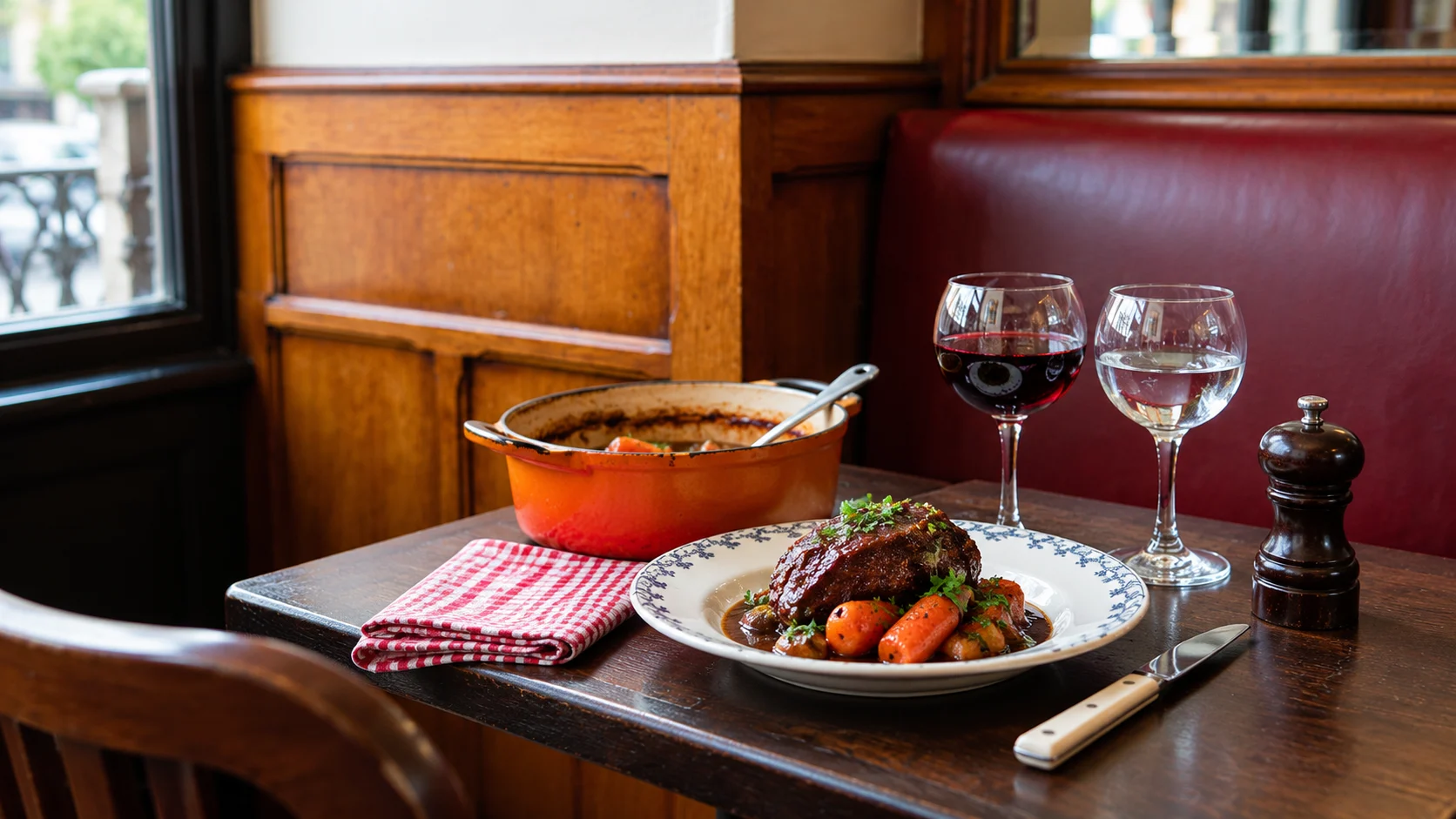 Bistro dish and copper casserole