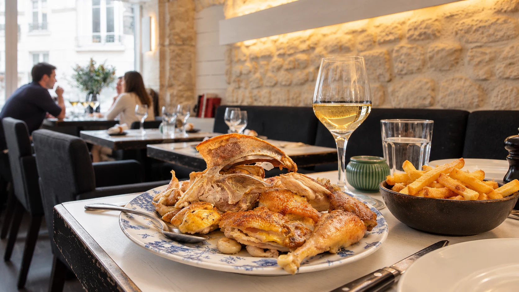 Poultry to share — side view