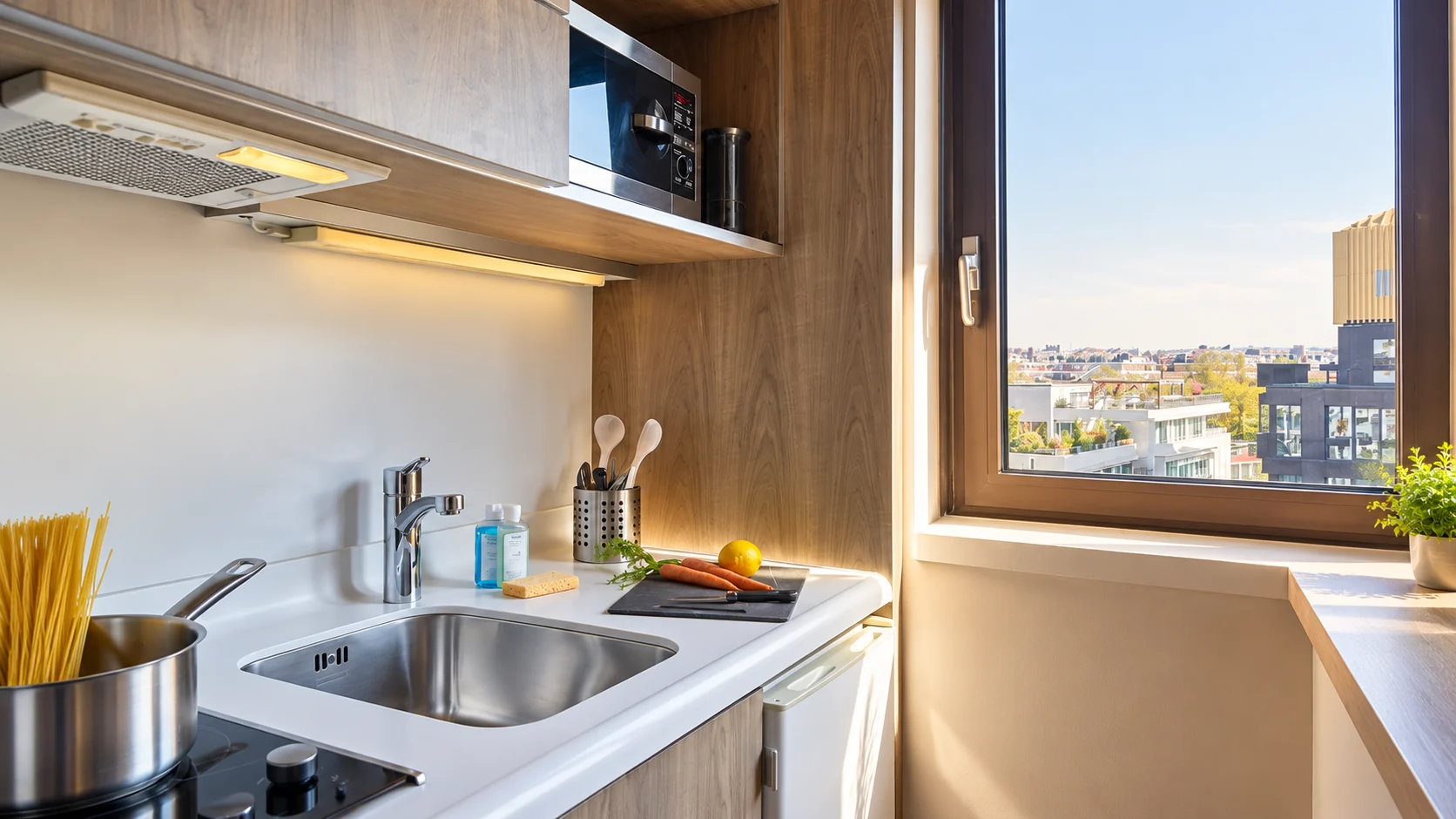 Kitchenette & window