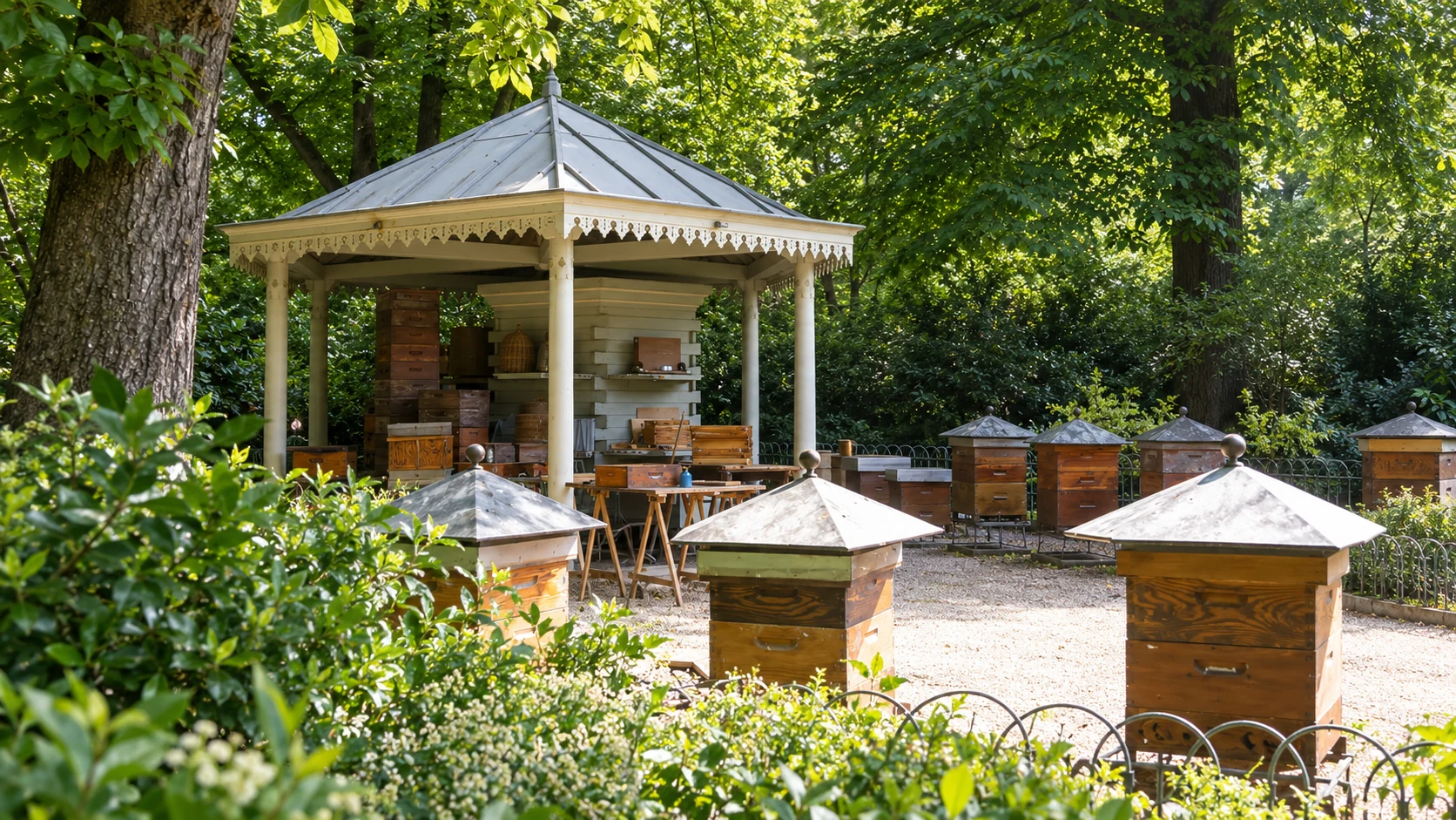 Apiary-school pavilion