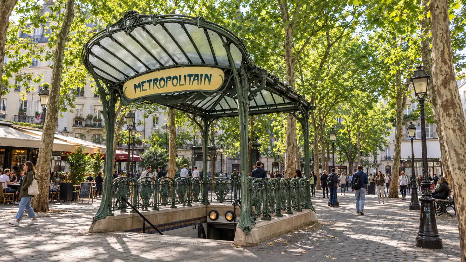 Abbesses Métro entrance at Montmartre, Paris