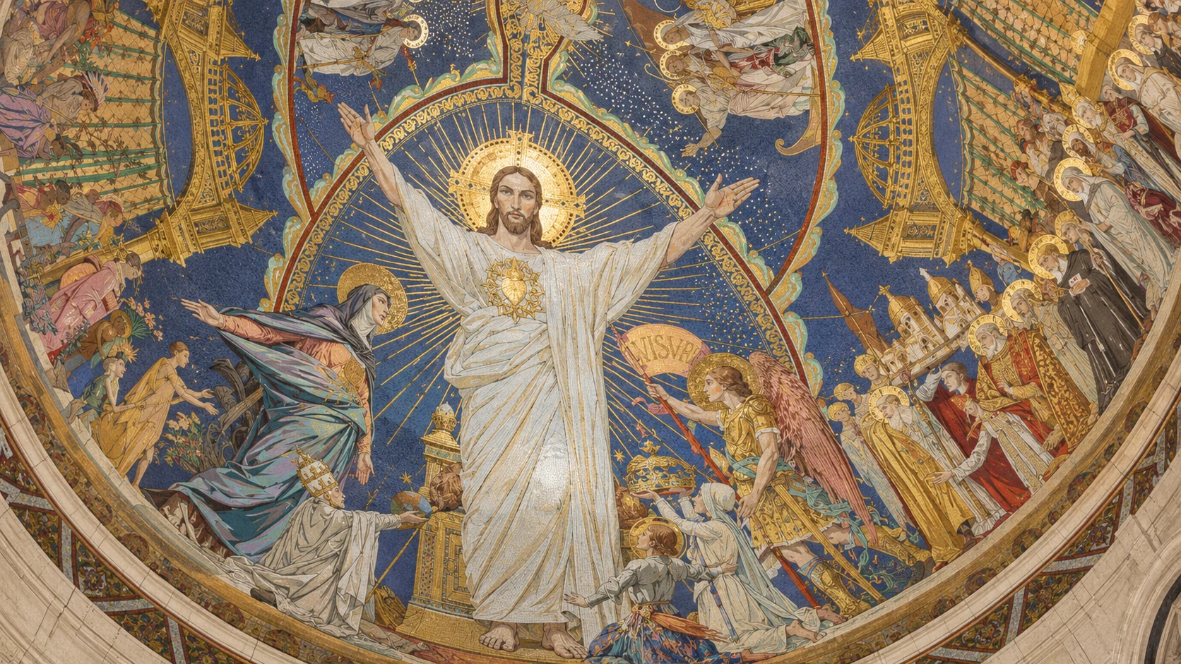 Sacré-Cœur’s gold mosaic
