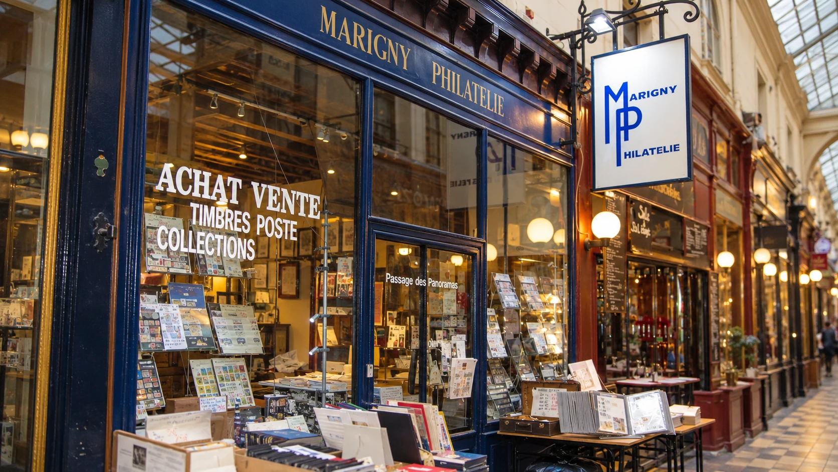 Stamp dealers & vintage paper