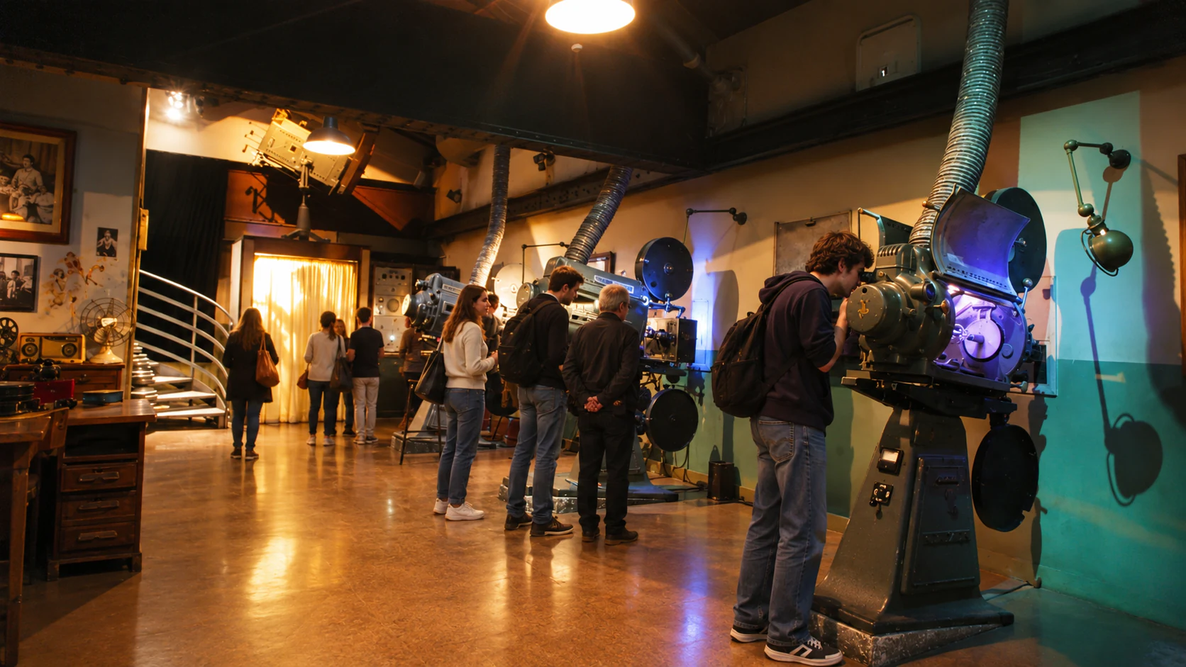 Projection machinery in Rex Studios